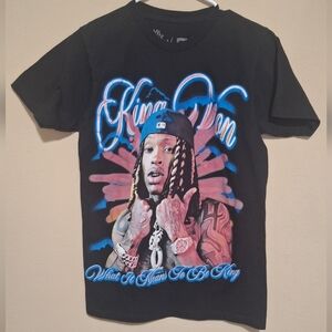 Black Mens Size Small King Von Graphic Tee